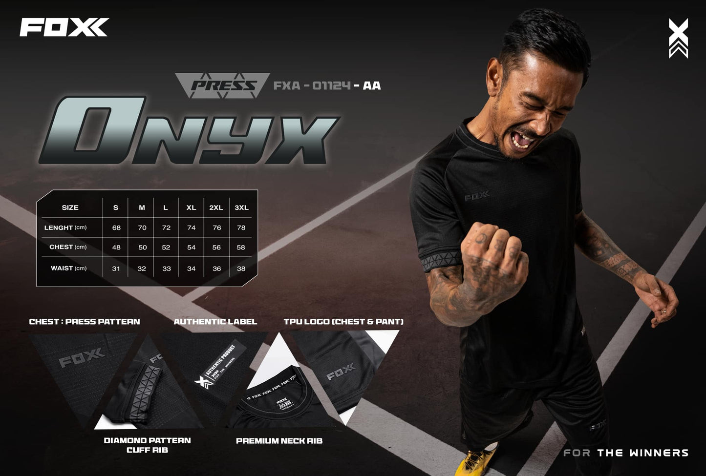 FOXX Press Jersey - Onyx (Full Set)