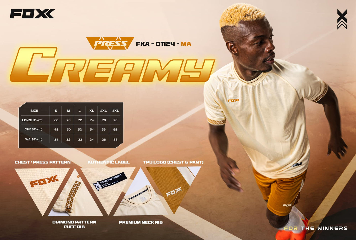 FOXX Press Jersey - Creamy (Full Set)