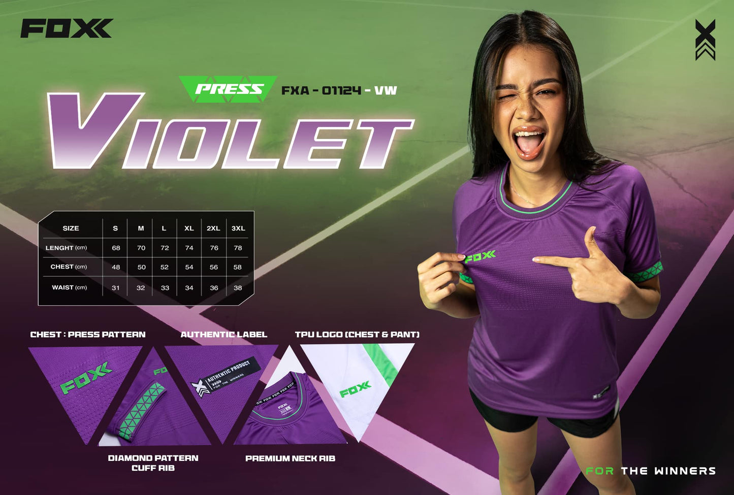 FOXX Press Jersey - Violet (Full Set)