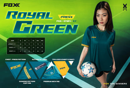 FOXX Press Jersey - Royal Green (Full Set)
